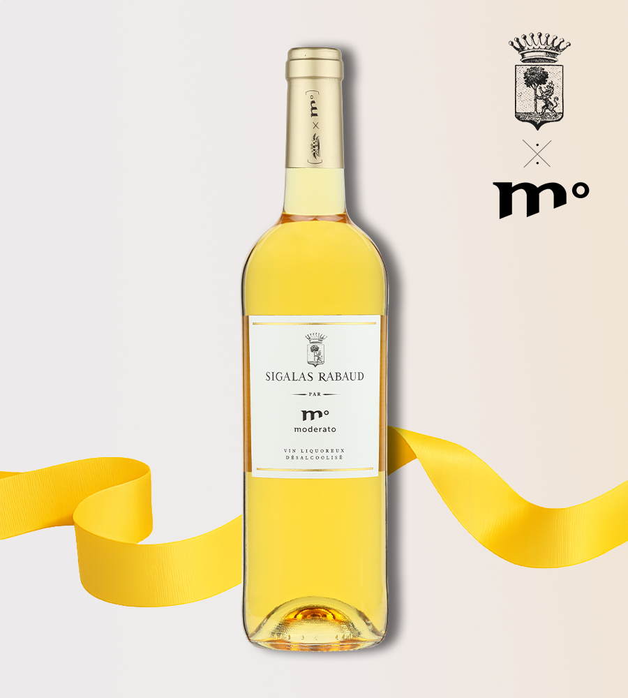 Moderato × Sigalas Rabaud alcohol-free botrytized sweet wine